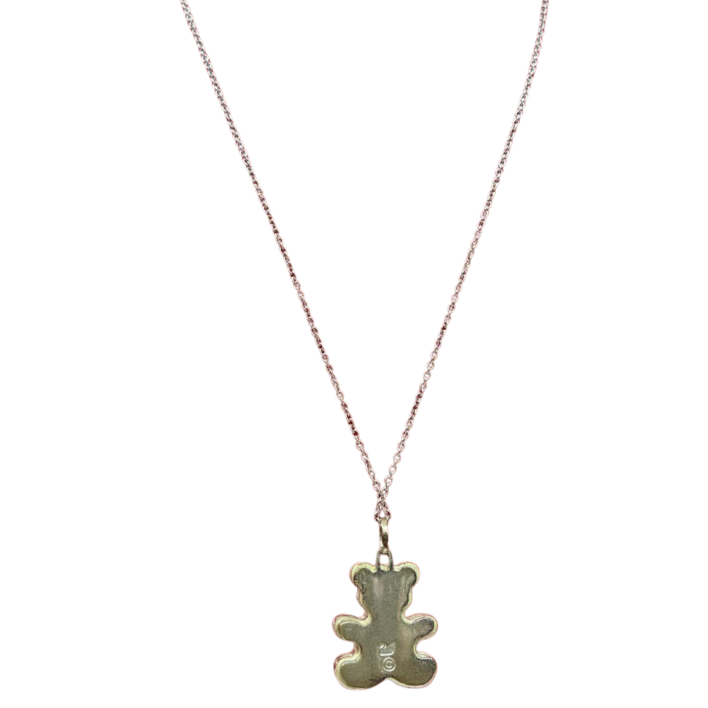 Swarovski Crystal Mini Teddy Bear Pendant Necklace