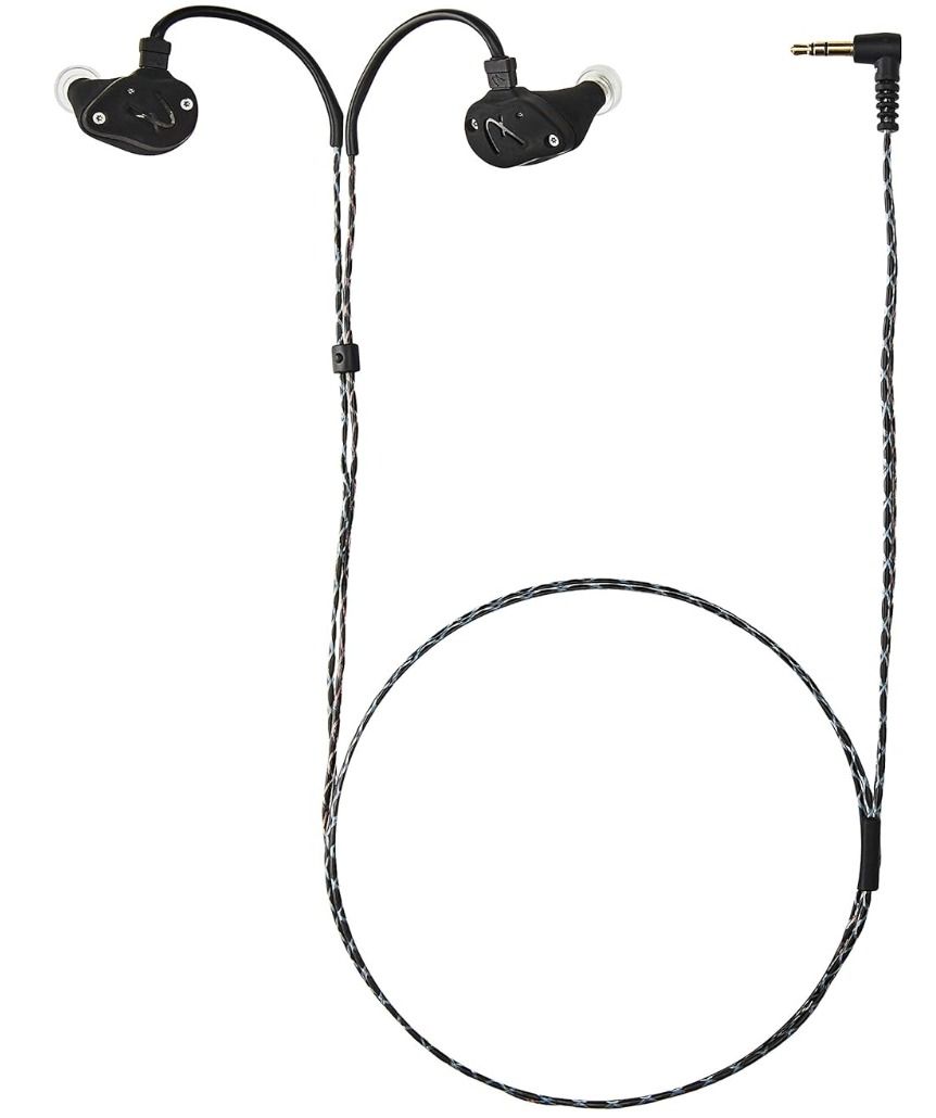 Fender Ten 5 (Flat Black), Professional IEM In-ear Earphone Monitor