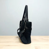Ferragamo Black Canvas Tote Bag