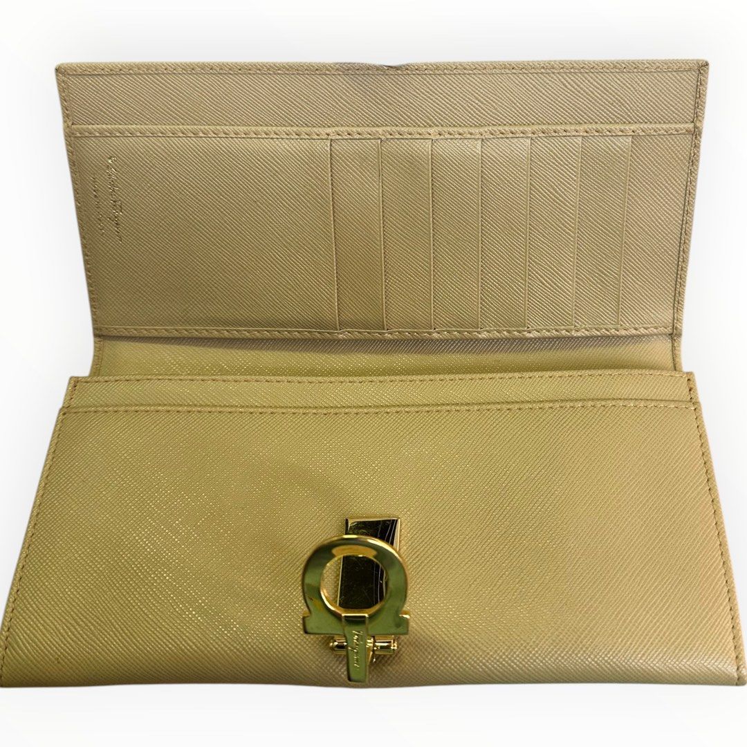 Ferragamo Long Brown Leather Wallet
