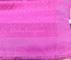 Ferragamo Pink Shawl Gancini Pattern