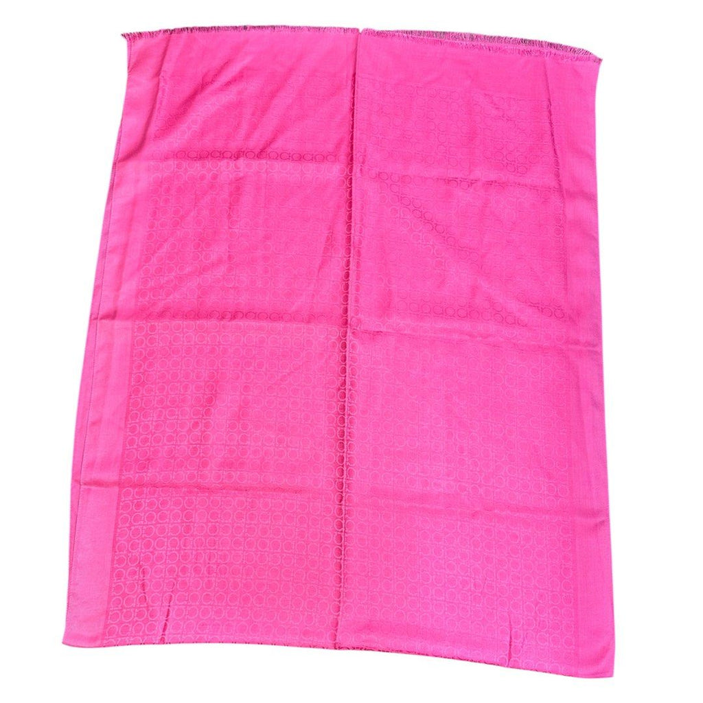 Ferragamo Pink Shawl Gancini Pattern