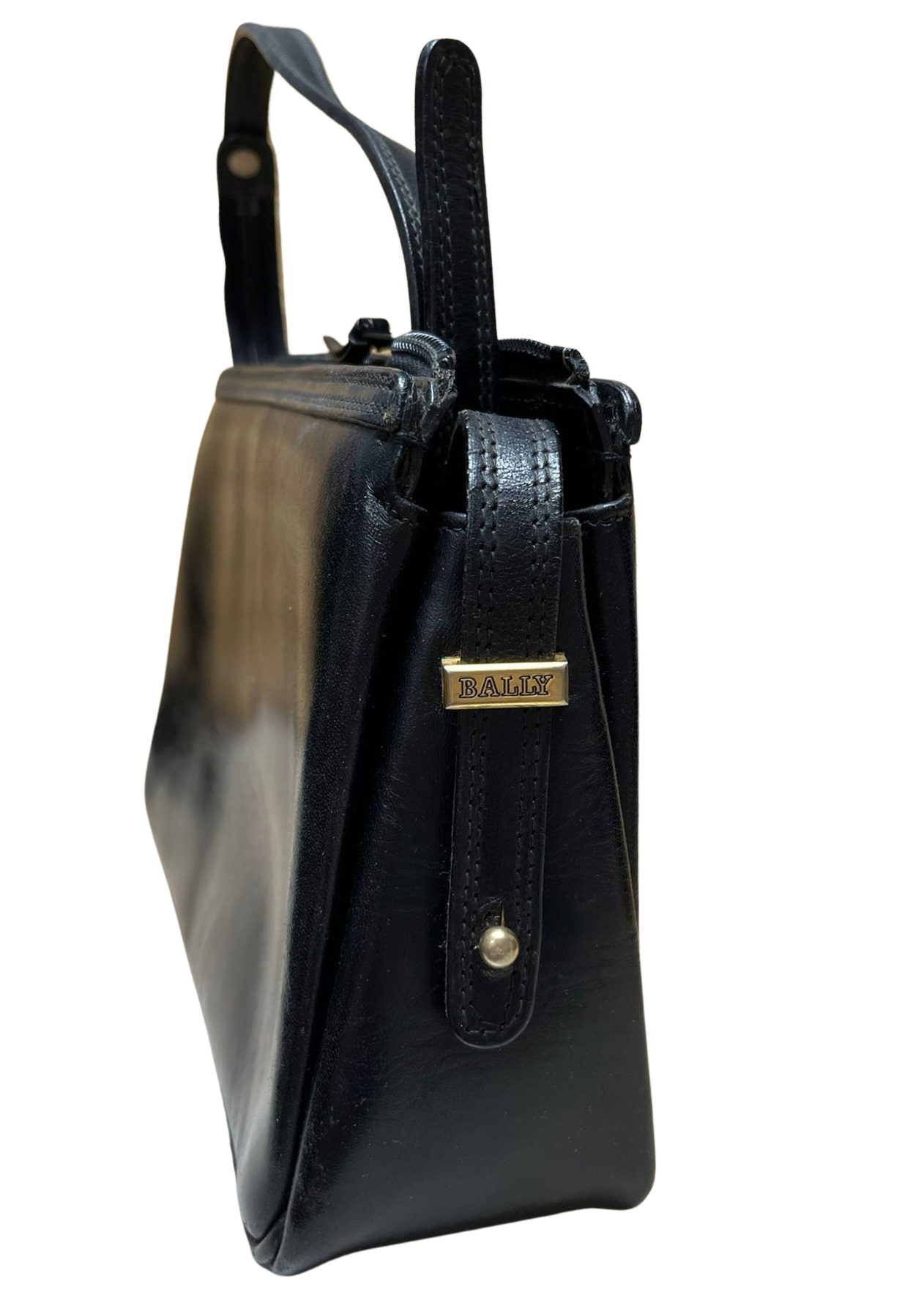 Bally Vintage Leather Crossbody Shoulder Bag