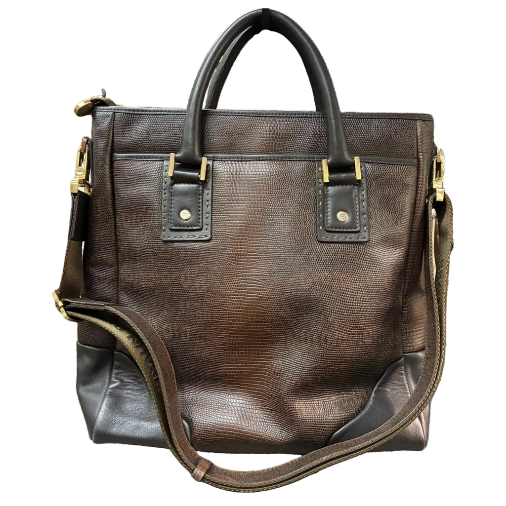 Braun Buffel Leather Tote Bag Brown