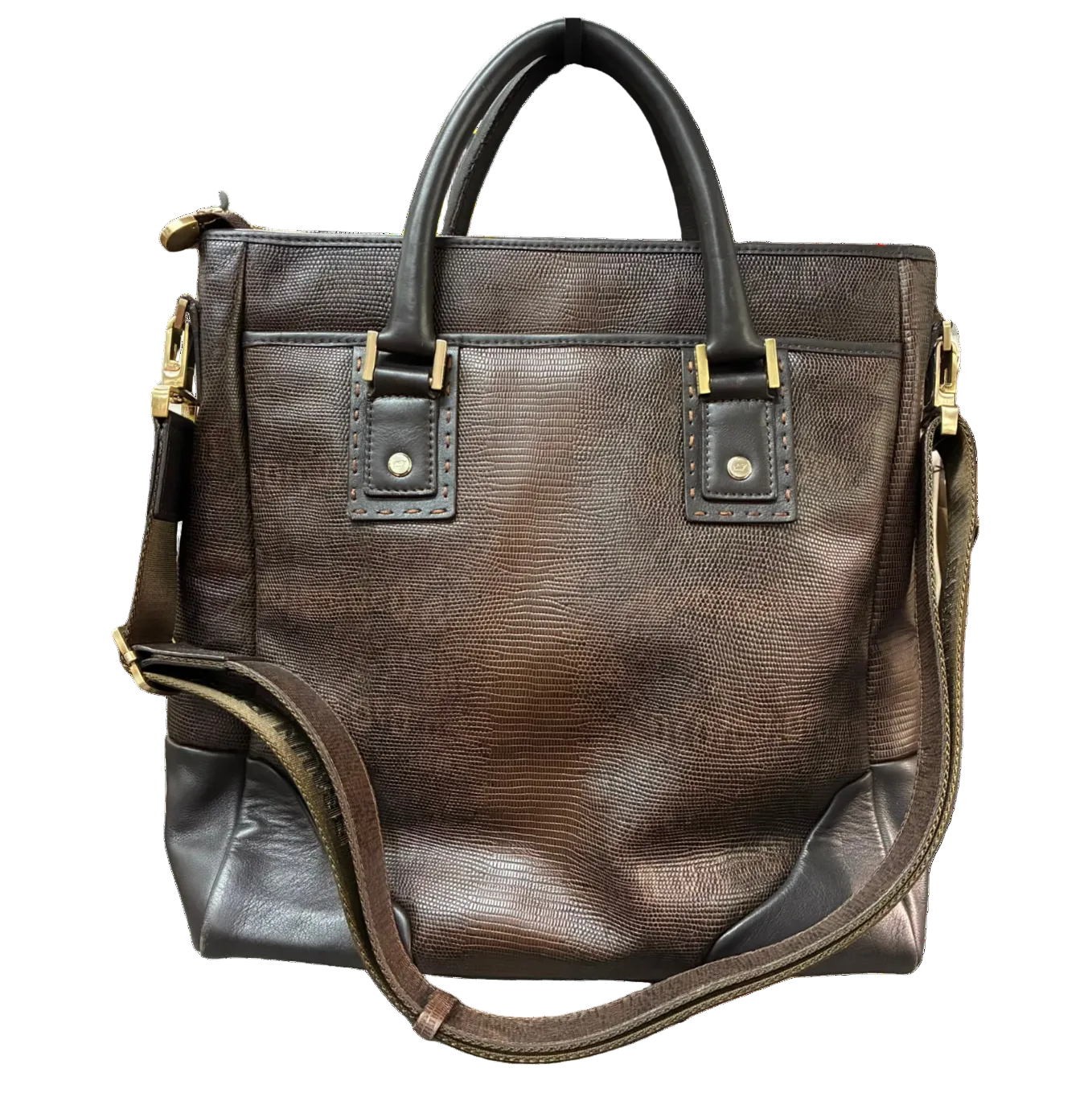 Braun Buffel Leather Tote Bag Brown