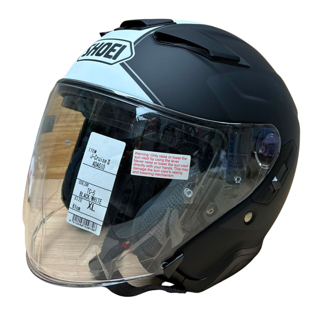 Shoei J Cruise II Adagio Helmet Matte Black Integrated Inner Sun Visor