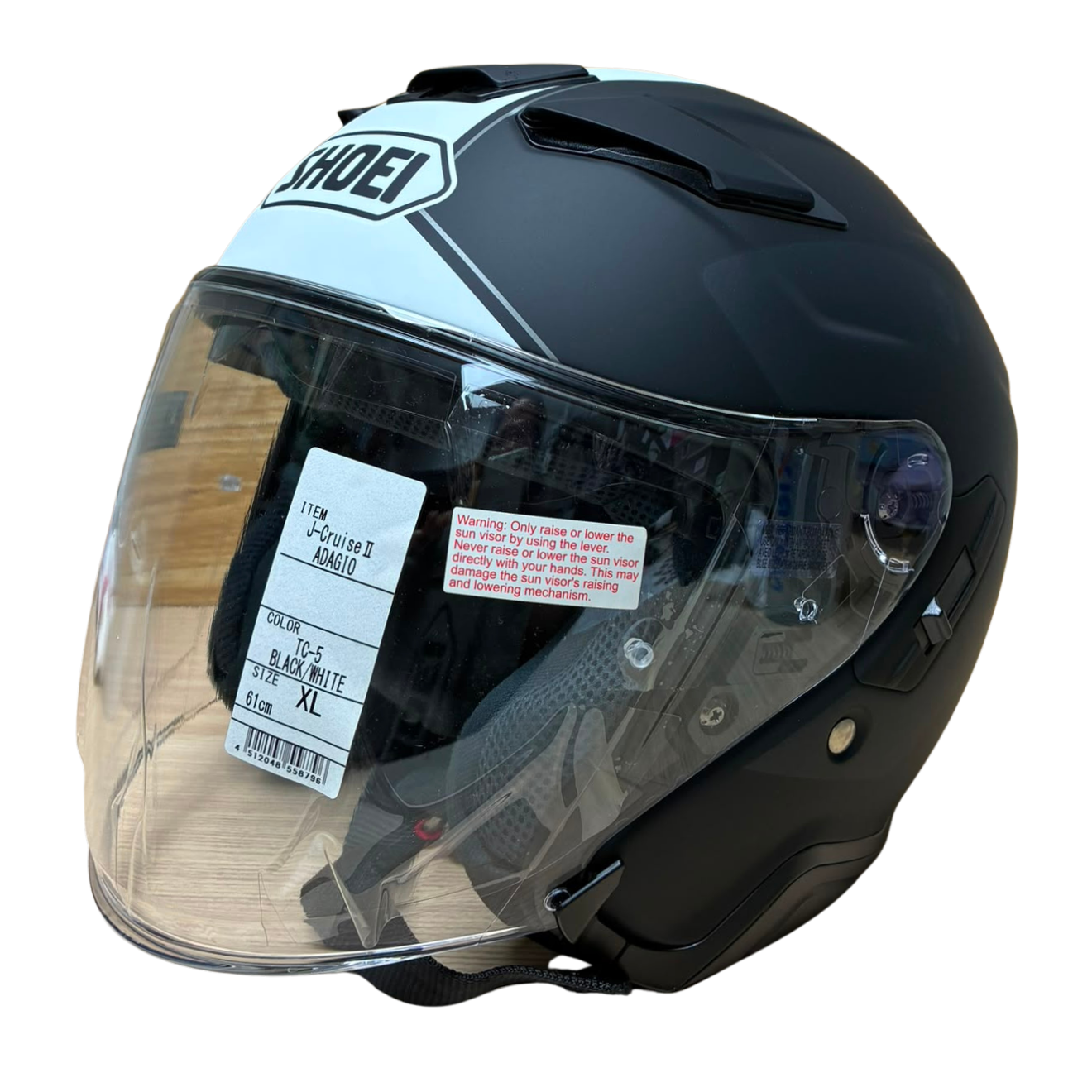 Shoei J Cruise II Adagio Helmet Matte Black Integrated Inner Sun Visor