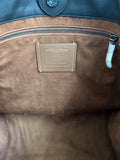 Field Coach Tote bag in Brown Canvas/Leather