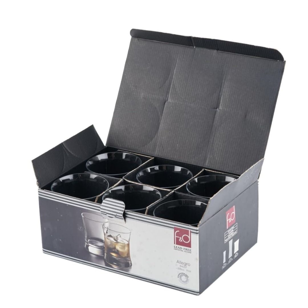 Fine & Durable Allegro Whisky Glass, 330cc, (6 Per Pack) Main image