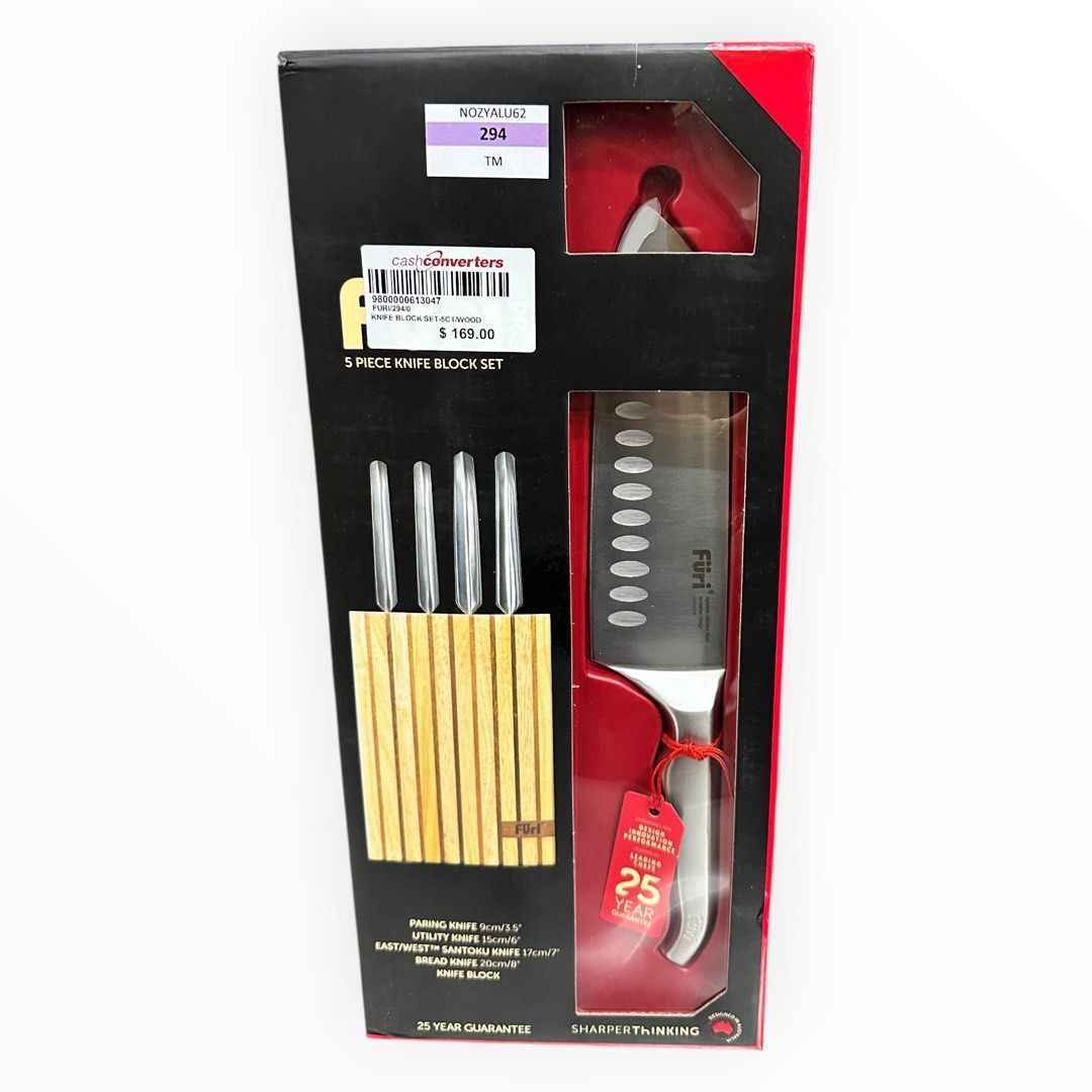 FURI Pro Wood Knives Block Set, 5 Piece Secondary image