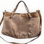 Furla Croco Leather &suede 2 way Bag