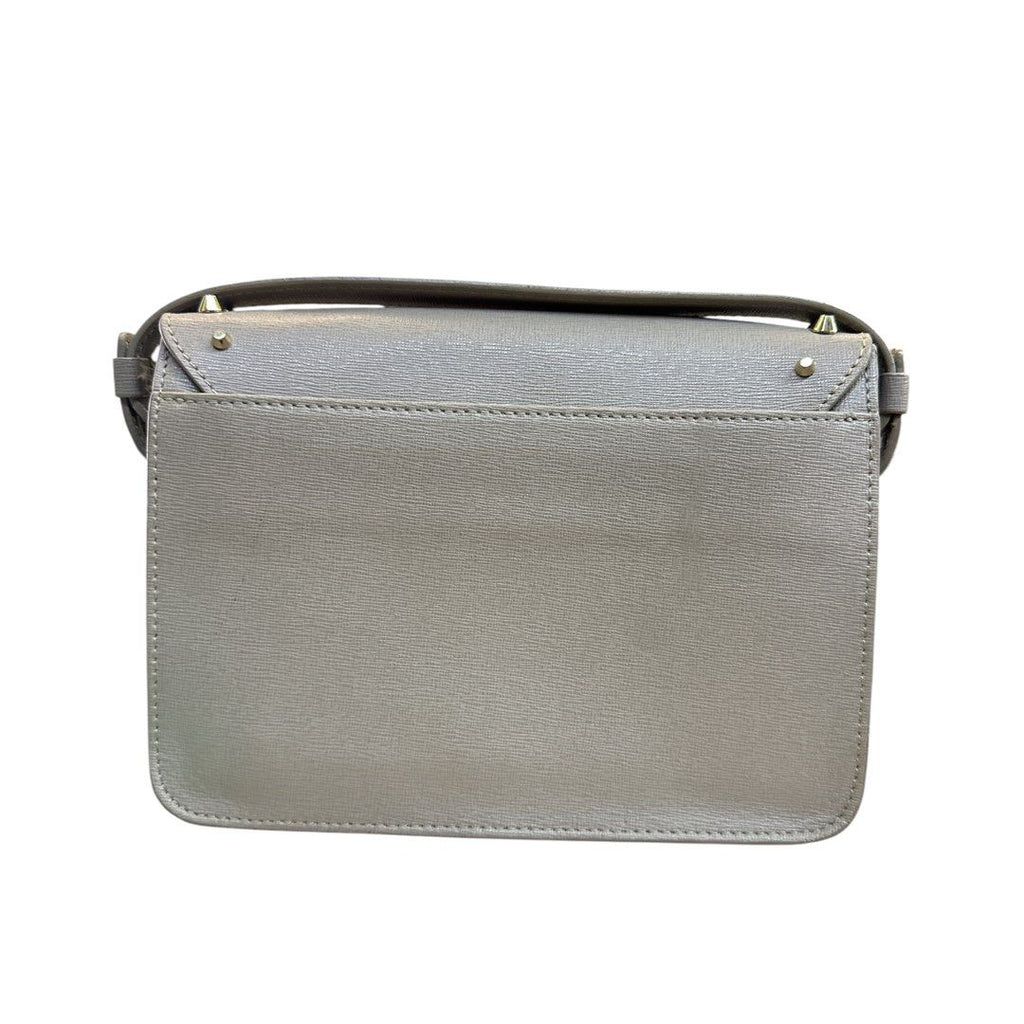 Furla Studded Crossbody Bag – Grey Leather