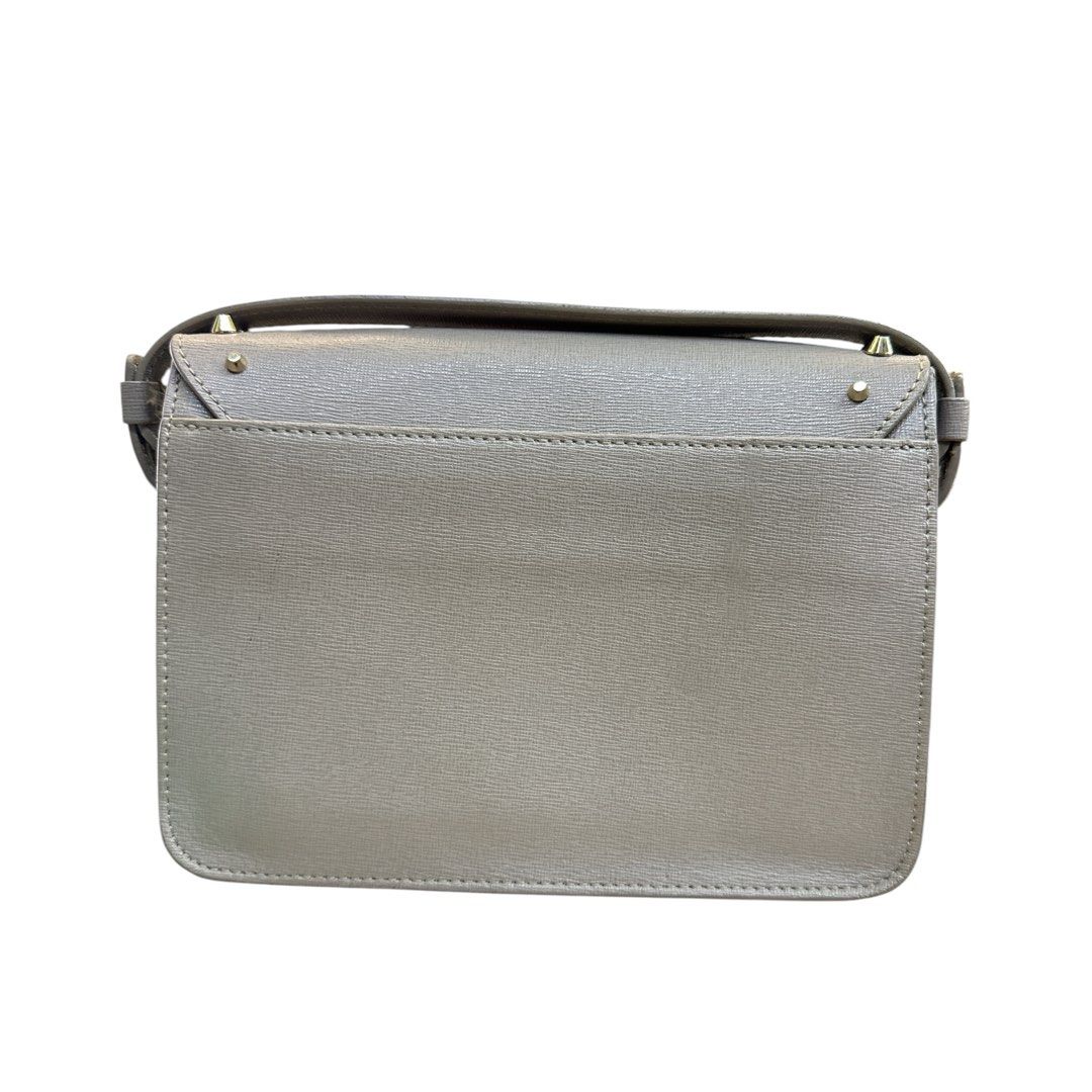 Furla Studded Crossbody Bag – Grey Leather