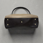 Furla Tri Color Leather Piper Cartella Top Handle Bag