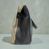 Furla Tri Color Leather Piper Cartella Top Handle Bag