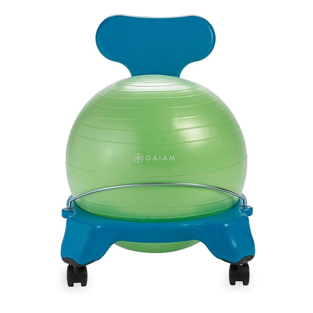 Gaiam Kids Balance Ball Chair BlueGreen Main image