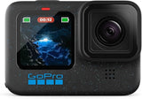 GoPro HERO12 Black - Waterproof Action Camera with 5.3K60 Ultra HD Video, 27MP Photos, HDR, 1/1.9" Image Sensor, Live Streaming, Webcam, Stabilization