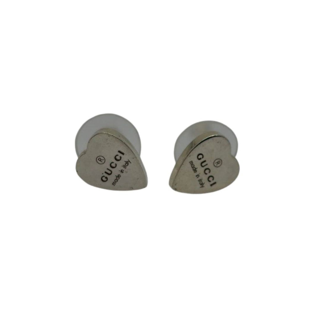 Gucci 925 Silver Heart Earring