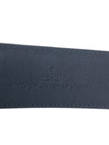 Gucci 411924 Signature Black Leather Belt 110cm