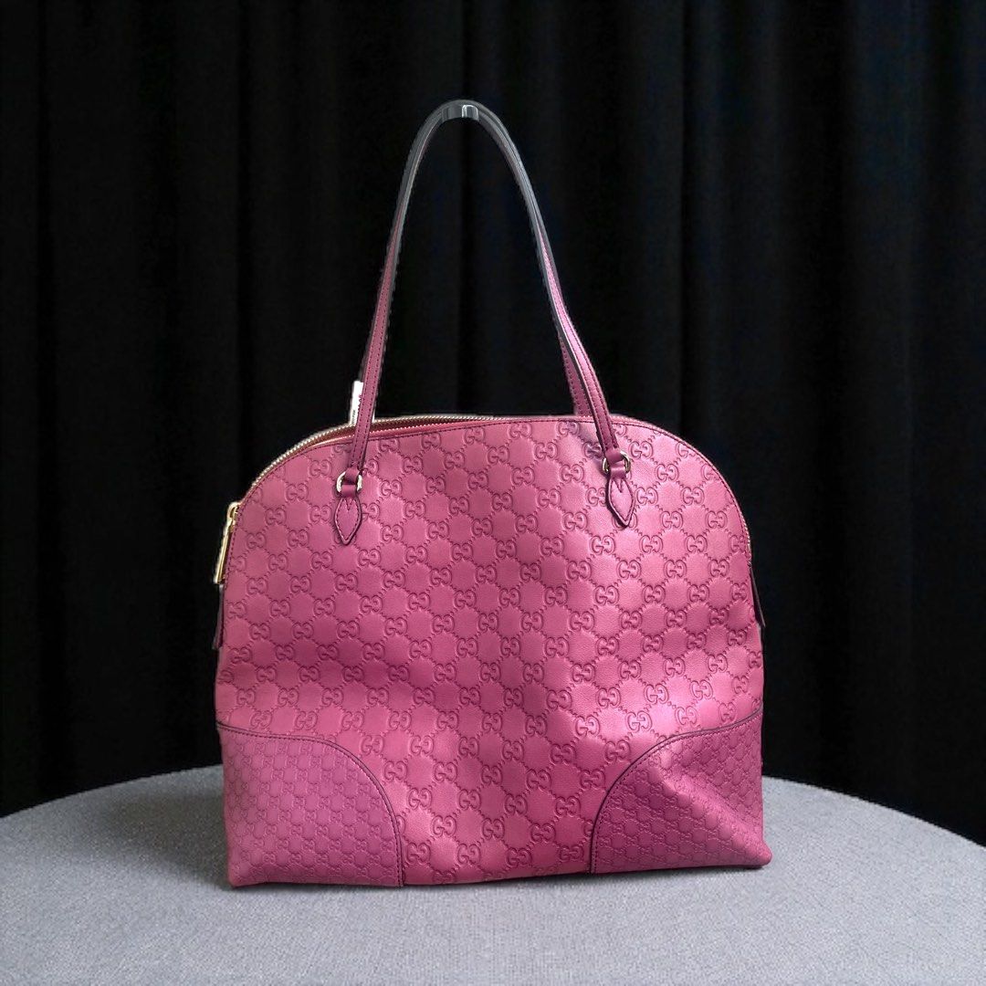 Gucci Bree Dome Tote in Ruby Red w/ dustbag