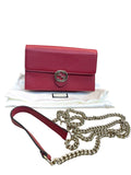 Gucci Interlocking Wallet on Chain Leather