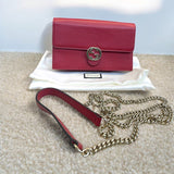 Gucci Interlocking Wallet on Chain Leather