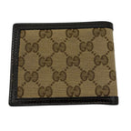 Gucci Men’s Bi Fold Wallet, Beige & Brown Guccissima
