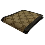 Gucci Men’s Bi Fold Wallet, Beige & Brown Guccissima