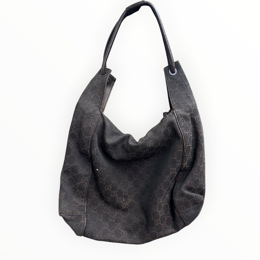 Gucci Monogram Brown Hobo Shoulder Bag
