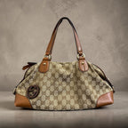 Gucci Brick Lane GG Canvas Boston Shoulder Bag