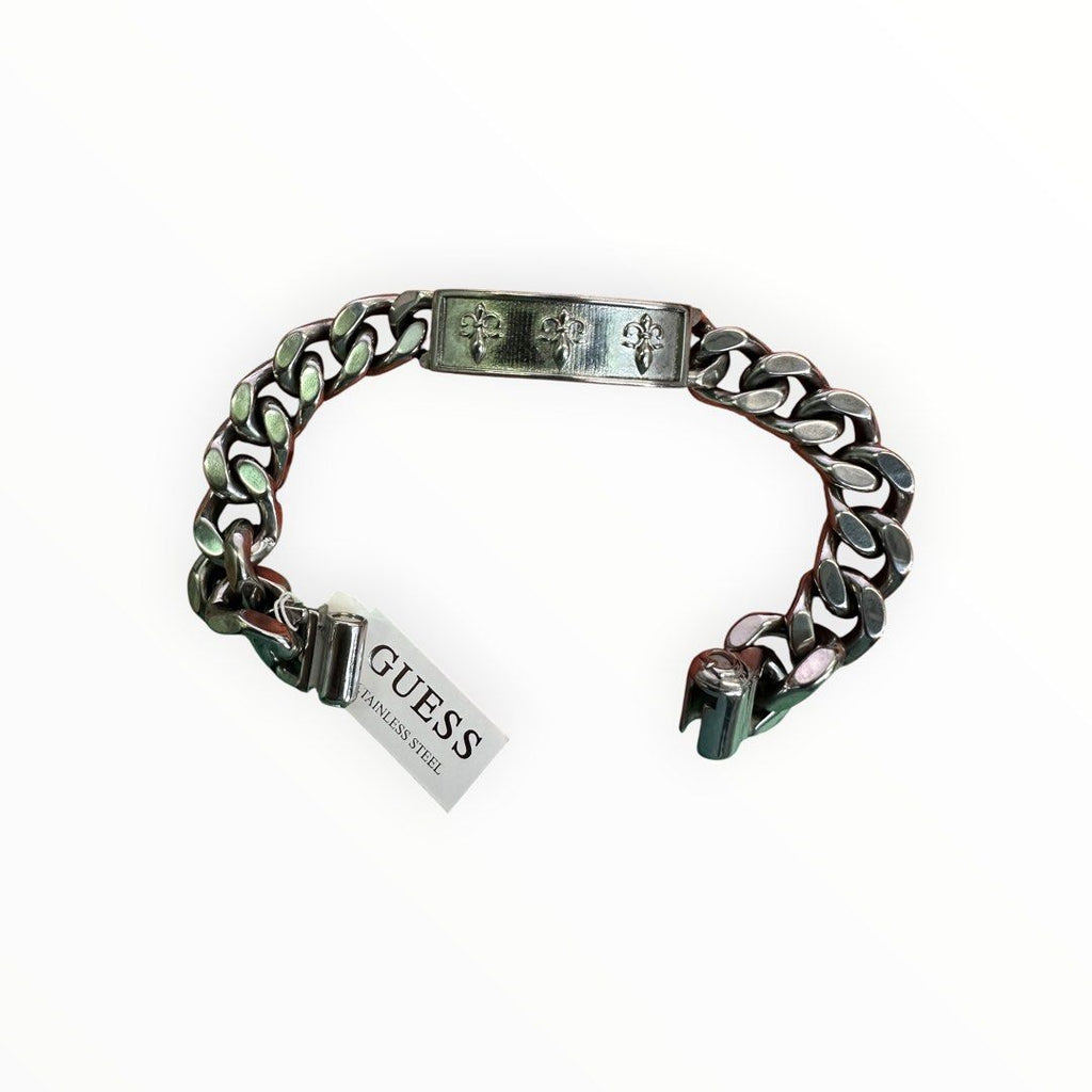 Guess Silver-Tone Chunky Chain Jumbo Bracelet