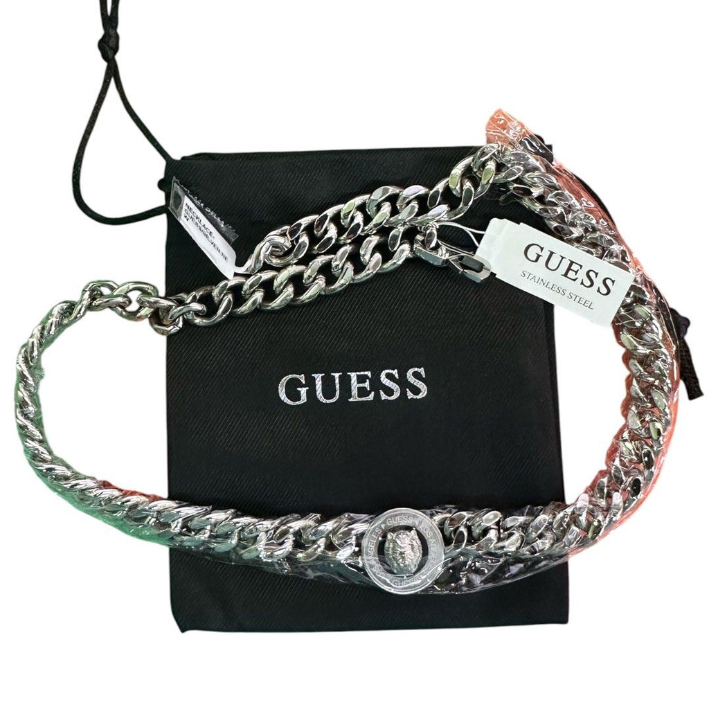 Guess Lion King Steel Necklace JUMBO1313JWSTBKT/U