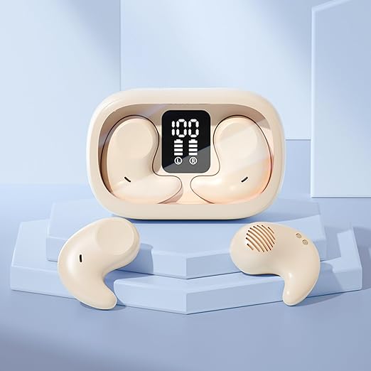 INEVIFIT Wireless Earphone,Bluetooth 5.3 Ear Buds Stereo Bass,Bluetooth Headphones in Ear Noise Cancelling Mic,iPhone/Android,Color Main image