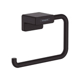 Hansgrohe AddStoris 6-inch Roll Holder without Cover in Matte Black, 41771670