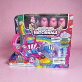 HATCHIMALS Surprise Family Rainbow Camper Car Playset