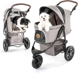 Hauck Tog-Fit Pet Roadster - Luxury Pet Stroller for Puppy, Senior Dog or Cat, Grey, 636071