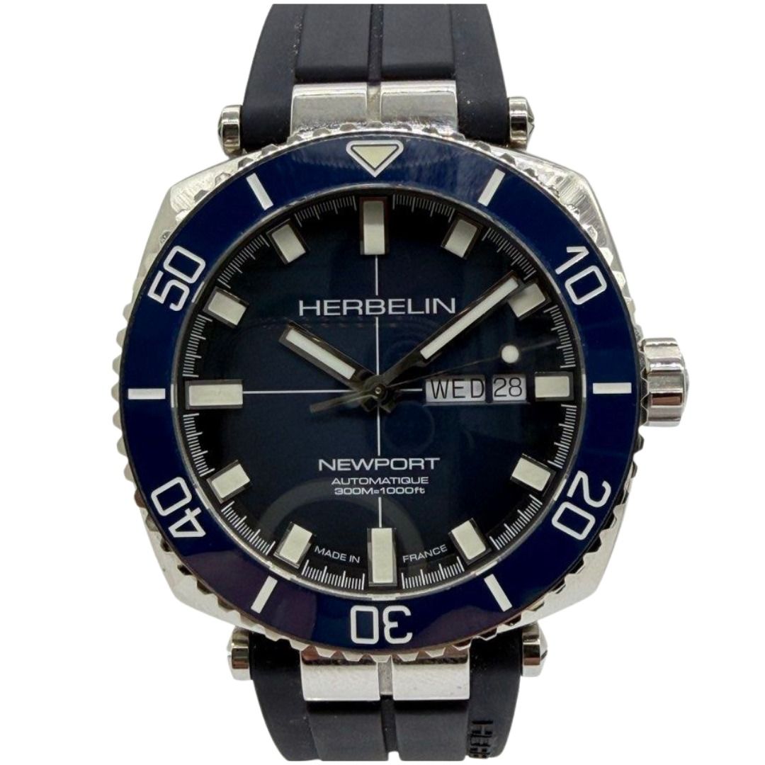 Herbelin Newport 42mm Automatic Divers Blue Dial Watch