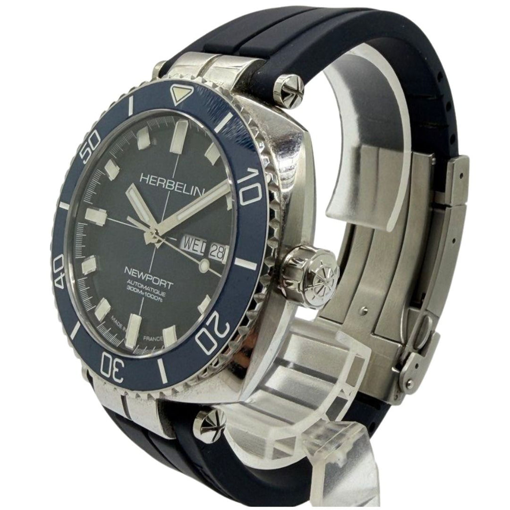 Herbelin Newport 42mm Automatic Divers Blue Dial Watch