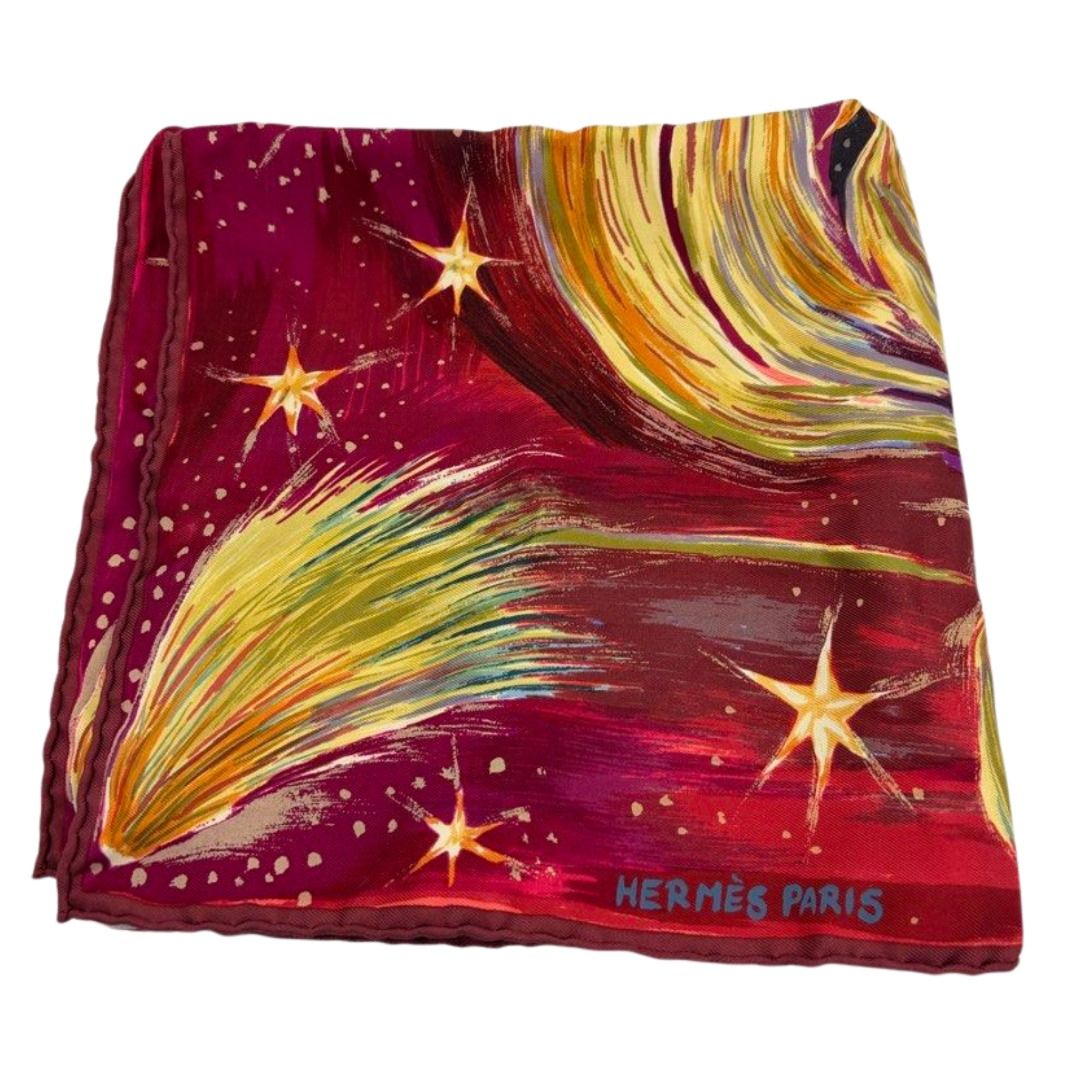 Hermes Feux Du Ciel Vintage Silk Scarf