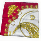 Hermes Carre Silk Scarf Les Cavaliers d'or 88 x 88 cm