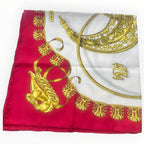 Hermes Carre Silk Scarf Les Cavaliers d'or 88 x 88 cm