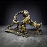 Resin Bronze Hulk & MK44 Statue Figure Model Action Toy