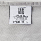 Hotelier Prestigio Luxury Cliff Grey White Border Fitted Sheet Set [King]