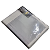 Hotelier Prestigio Luxury Cliff Grey White Border Fitted Sheet Set [King]