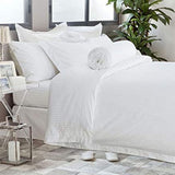 Hotelier Prestigio White Sateen Stripe Bundle Bed Set [Single]