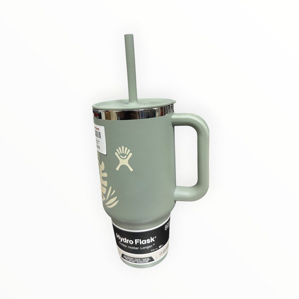 Hydro Flask All Around Travel Tumbler, 32 oz Capacity, Botanical Bliss Agave