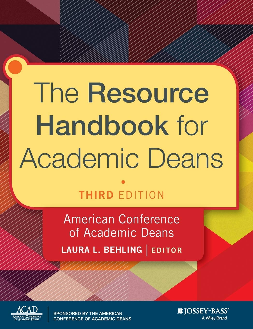 The Resource Handbook For Academic Deans Hardcover Main image