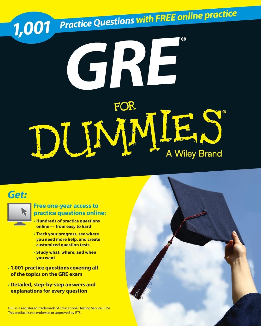 GRE 1,001 Practice Questions For Dummies Paperback Main image