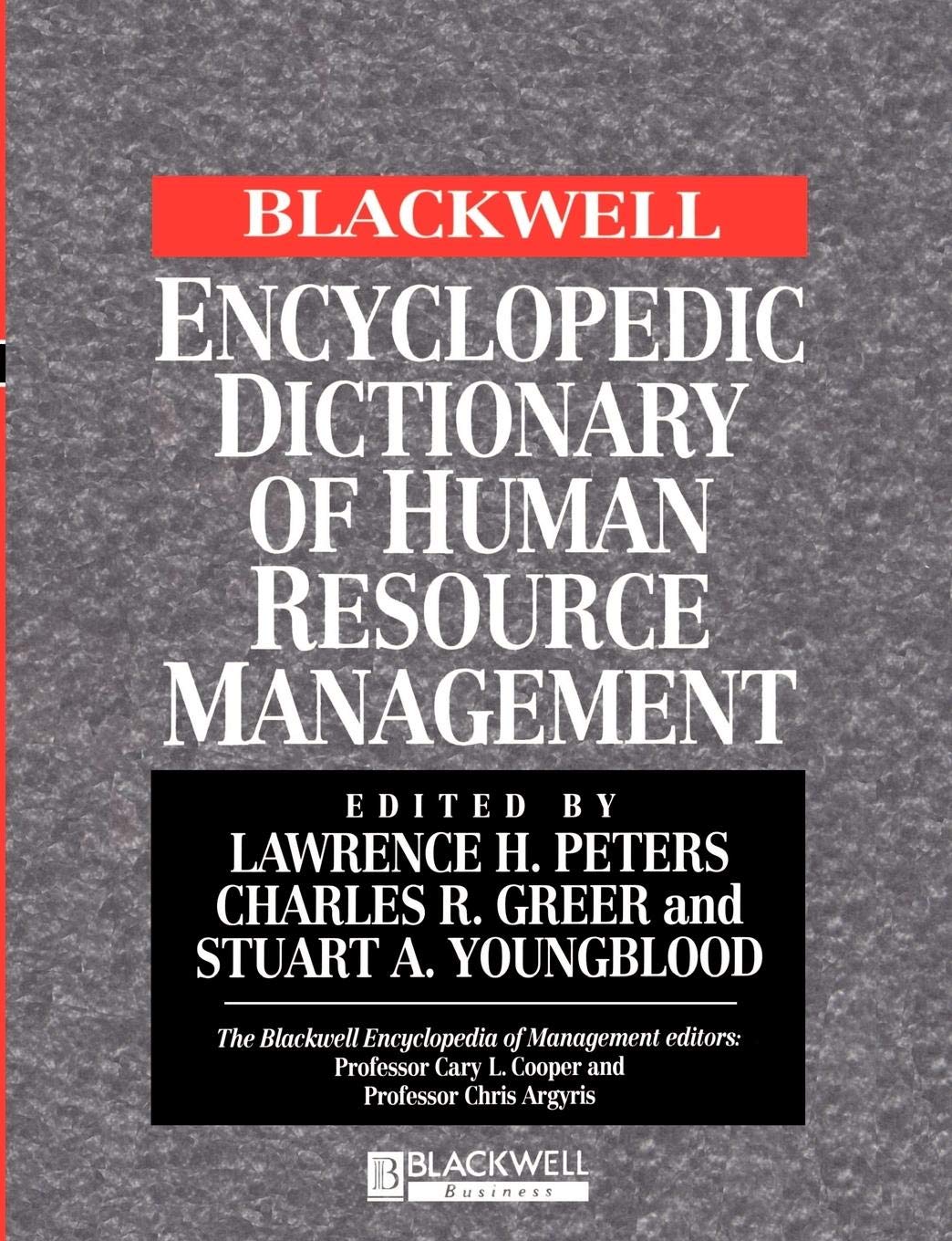 The Blackwell Encyclopedic Dictionary of Human Resource Management Paperback