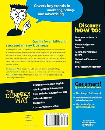 Complete MBA For Dummies Paperback Secondary image